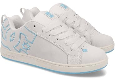 DC Shoes Damen Court Graffik Sd Sneaker, Eierschale/Blau, 39 EU