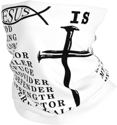 Jesus Mein Gott König Herr Religiös Christentum Unisex Nackenwärmer Multifunktion Kopftuch Bequem Kopfbedeckung Stirnband Röhrenschal Für Outdoor Wandern Camping