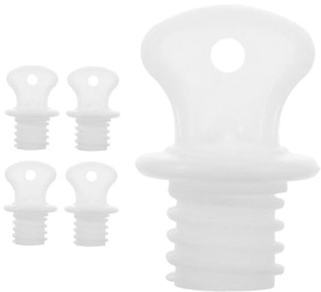 Homoyoyo 5pcs Hot Water Bottle Stoppers Leakproof Sealing Plugs Replacement Caps for Hot Water Bags Bottle Cap Sealer