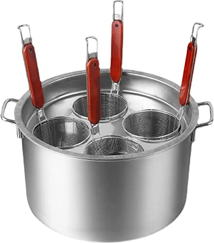 WDWDW Bollitore per Pasta e Noodles, pentola in Acciaio Inossidabile, Commerciale con colino per pentole da Cucina per casa e Ristorante