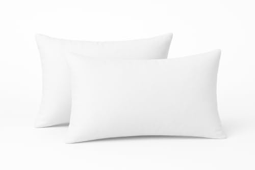 AMANSTYLE LTD Bounce Back Cushion Inners Pack of 2 – 40 x 60 cm (16 x 24) Premium Hollowfibre Inserts for Sofa, Bed, Chair & Decorative Scatter Pillows – Extra Soft, Supportive & UK Made