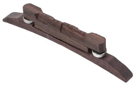WEKADRIN Rosewood Mandolin String Bridge Adjustable Replacement Instrument Accessory for Folk and World Mandolin Supplies