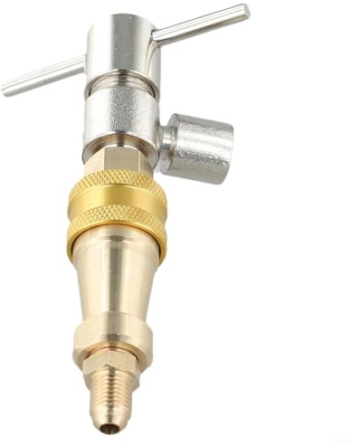 Jotekonoby Arandela de latón de conexión rápida para refrigerador, sello de arandela de alta presión FNPT de 1/4 pulgadas, accesorio de conexión rápida para refrigerador de metal, compatible con 1/4
