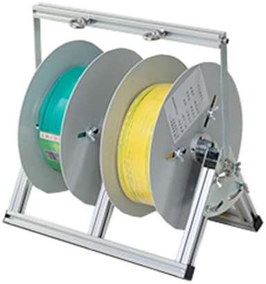 Cable Reel Holder And Dispenser,Heavy-Duty Folding Wire Spool Rack - Compact 38 Type Cable Reel Holder for Electrical Wire, Ropes & Paracord - Efficient 2-Reel Winder Dispenser for Easy Stor
