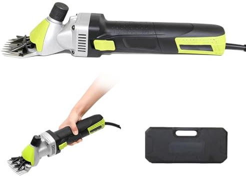 Hästklippare Sladdlösa 850W Fårklippning Klippare 110V/220V Tillval Med Justerbara Blad, 6-Växlad Multifunktionsklippare Professionell För Lantbruksboskap 110V