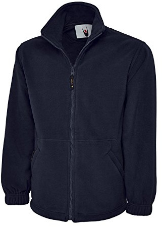 Chaqueta de forro polar con cremallera, Hombre, color azul marino, tamaño XXXXX-Large