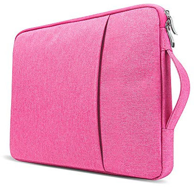 FINDING CASE 14 Inch Laptop Sleeve Case Bag, Shockproof Ultrabook Notebook Pouch Case Handbag for All 14 Samsung Sony ASUS Acer Lenovo Dell HP Toshiba Chromebook Carrying Computers with handle Pink