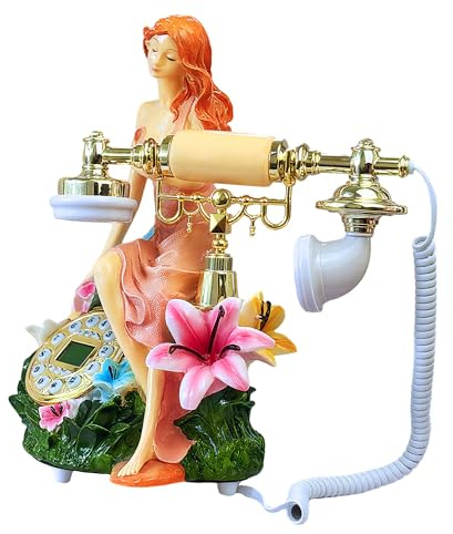 TelPal Basic Corded Telephone with Caller ID,Modern Landline Phone Pretty Unique Design, Decorative Wired Phone Systems for Home, Office and Shops