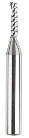 SpeTool O Flute UpCut 1/8 Zoll x 1/2 Zoll Hartmetall-Schaftfräser, einschneidig, Spirale, CNC-Fräser, Aluminium, Acryl, Holzbearbeitung Cutte