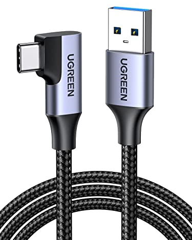 UGREEN Cable USB C, 5 Gbps Tipo C a A 3.0 Carga Rápida Compatible con iPhone 16/15 Plus Pro Max, Galaxy S24 S23 S22 S21, Pixel 9 8 7 6, Oculus Quest. 0,5M