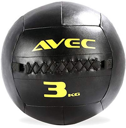 Medizinbälle Weiche Medizin Ball Squash Wandkugel, Home Gym Krafttraining Ball Balance Training Fitnessgeräte, Ledermaterial, 3kg / 6.6lbs