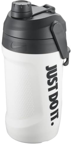 Nike Jarra de combustible de 1134 g, color blanco y negro