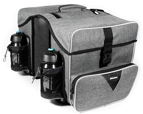 Haberland Maxi Doppelpacktasche Grau 31x31x16 cm