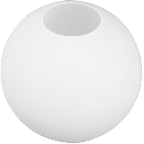 Lurrose Frosted Glass Globe Lamp Shade Replacement 5.4 Inch Round Matte White Lampshade Cover for Pendant Ceiling Wall Light Fixtures Indoor Lighting