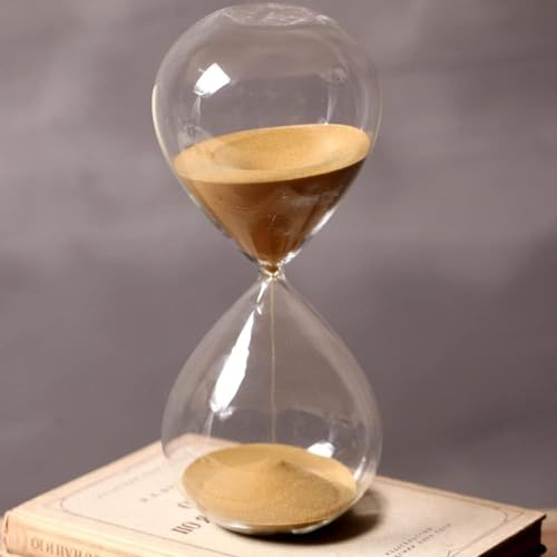 CXWK 1 Hour Timer - Elegant Glass Hourglass Kitchen Sand Timer for Time Management and Productivity