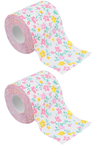 STOBOK 2rollen Bunte Toilettenpapierrolle Mit Aufdruck Bedrucktes Wc-papier Rollenpapier Für Heimdekoration Und Tischdekoration Saugstarkes Und Robustes Einwegpapier