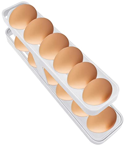 1 Piece of Egg Storage Container, Refrigerator Egg Rack, Refrigerator Egg Tray, Egg Box, Egg Container, Kitchen Accessories for Refrigerator Storage of Eggs to Prevent Eggs From Rolling Down