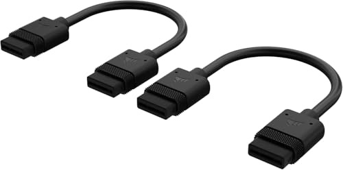 CORSAIR iCUE LINK-Kablar - 100 mm Raka - Svart