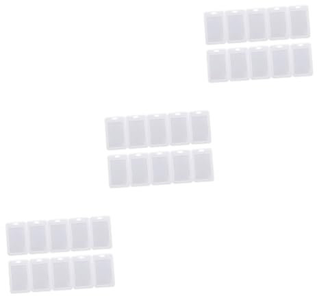 COHEALI 45 Stk leerer Kartenhalter busausweis hülle karten schutz namenschilder kartenhülle ausweishülle schülerausweis schutzplane namenstag einfach Halterung Schutzhülle Student Plastik