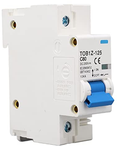 Interruttore Automatico Miniaturizzato CC, Protezione Interruttore Batteria A 1 Polo 80 A, per di Connessione Alla Rete del Pannello Solare, Complementare