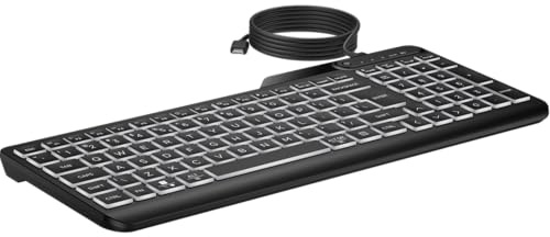 HP Clavier filaire rétroéclairé multi-appareils 405 (7N7C1UT)