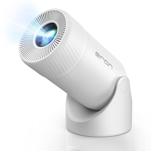 HY300PRO MINI Proiettore portatile aggiornato Supporto 4K 1080P con Dual-Band WIFI6 5G Wireless 5.2 Bluetooth Android 13.270 ° girevole, correzione trapezoidale automatica, 35-130 Proiettore video