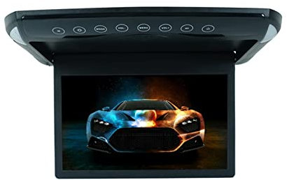1080P 10,1/12,1 pulgadas Monitor de coche abatible hacia abajo TFT LCD monitores de montaje en techo de automóvil con reproductor MP5 USB TF Monitor de techo de coche ,Potente Rendimiento De Reproducc