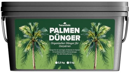 NatureHolic | Palmendünger | Pellet Volldünger für Grünpflanzen | Für Hanfpalme & Garten | Organischer NPK Dünger | 25 kg