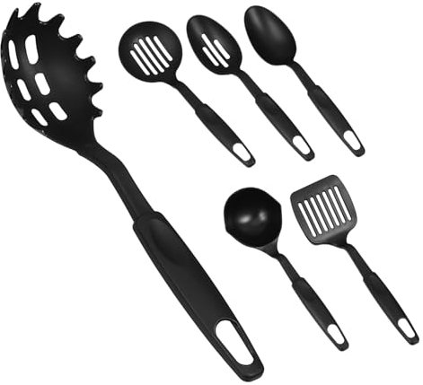 FUNOMOCYA 6pezzi Utensili Cucina in Nylon Cucchiai Mestoli Spatole Per Verdure Utensili Da Cucina Per Uso Domestico