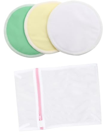 Coppette Assorbilatte Lavabili 4 Pezzi in Bamboo Fibra Tpu | Struttura Ispessita, Elevata Capacità Assorbente, Membrana Scientifica per Uso Post Parto Colore Casuale