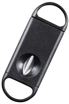 Coupe-cigares Avec Boîtier En ABS Et Lame Tranchante En Forme De V En Acier Inoxydable, Ouvre-trou For Cigares, Accessoires À Double Usage(Cigar clipper)