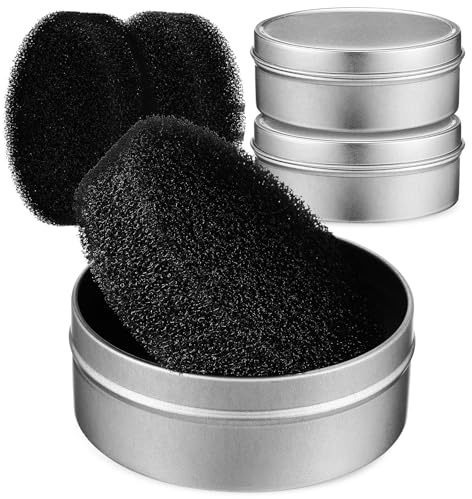 Limpiador de Brochas de Maquillaje 3 Piezas Hierro y Esponja | Cambio Rápido de Residuos Cosméticos, Doble Cara Lavable, Ligero y Portátil, con Repuestos para Salón y Hogar