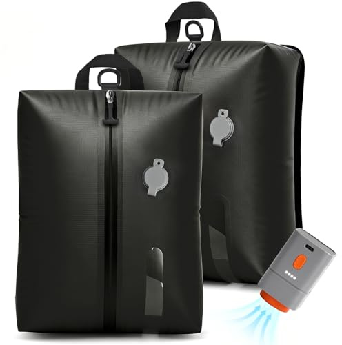 Accenter Vakuumbeutel für Kleidung Reise mit Pumpe,IP68 Koffer Organizer | Wiederverwendbare Aufbewahrungstasche, Vakuum-Platzsparer, Reise-Gadgets für Reise, Kleiderschrank Organizer und Umzug