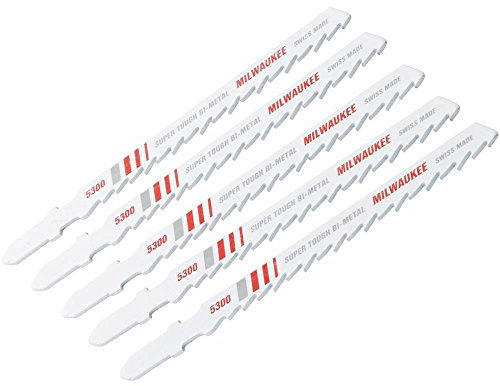 Milwaukee GIDDS2-2488115 4, 6 Teeth per Inch, Bi-Metal Jig Saw Blades, 5-Pack