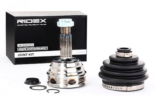 RIDEX Juego de articulación árbol de transmisión Delantero M20x1.5 5J0041 Junta Homocinética compatible con VW Polo IV Hatchback 9N, 9A GOLF II 19E, 1G1 GOLF III 1H1 GOLF I Cabriolet 155 POLO 6N2