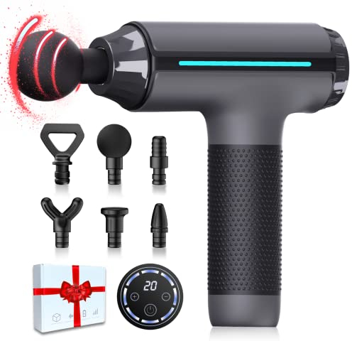 Christmas Gifts for Men Him Women Massage Gun Deep Tissue - Portable Handheld Muscle Massager,Super Quiet Percussion Massager