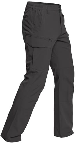 CARWORNIC Herren Leicht Taktisch Hose Schnelltrocknend Wanderhose Angelhose Outdoorhose Stretch Zip Off Cargohose Funktionshose Arbeitshose Trekkinghose Für Frühling Sommer Herbst