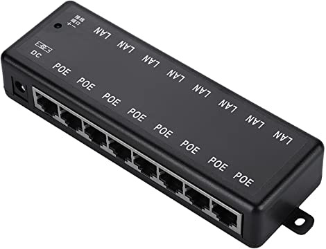 8 Port PoE Switch, 8 Port Gigabit Switch 8 Port PoE Gigabit Switch DC12V Till 48V med LED för PoE eller Non PoE Enheter Via en Ethernet-kabel