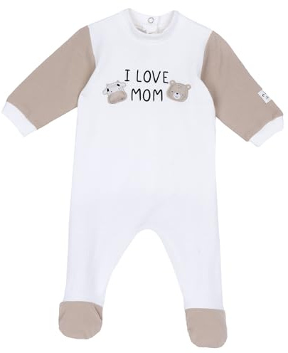 Chicco, Grenouillère Bébé Garçon et Fille en Coton Doux, avec Ouverture Pratique à Rabats, Idéale pour L'Automne, Vêtements Bébé 0-24 Mois, Designed in Italy