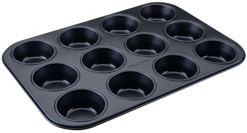 Dr. Oetker Classic Muffinform 12er – Hochwertiges Muffinblech aus Stahlblech, PFAS-frei & Antihaftbeschichtet, Hitzebeständigkeit bis 230°C – Made in Germany