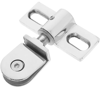 FOYTOKI Charnière de Porte de Bain Pivot de Porte, Charnières à Pince pour Verre en Acier Inoxydable, Réversible, 1 Set, pour Remplacement