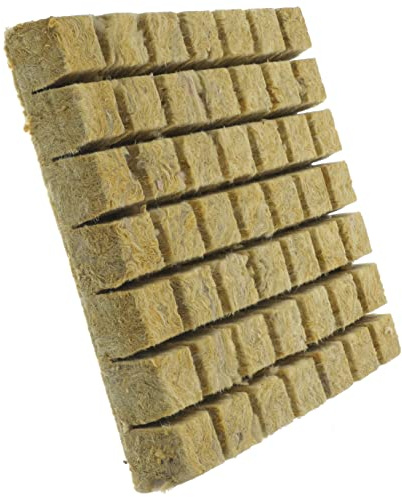 Abaodam Bloc de Culture Laine de Substrat sans Terre pour Hydroponie Cubes pour Semis Support Jardinage Hydroponique et Respirant