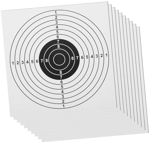 HOLIDYOYO Carta per Bersagli da Tiro visibilità Chiara dei Colpi 100 Pezzi Pieghevole per Fionda da Caccia per Sessioni di Pratica Precisione e Allenamento