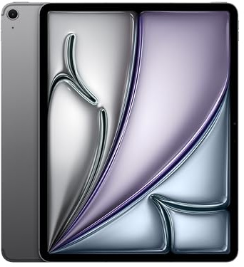Apple iPad Air de 13 Pulgadas (M4): Pantalla Liquid Retina, 128 GB, cámaras Frontal/Trasera de 12 Mpx, Wi‑Fi 7 con el Chip N1 de Apple y 5G, Touch ID — Gris Espacial