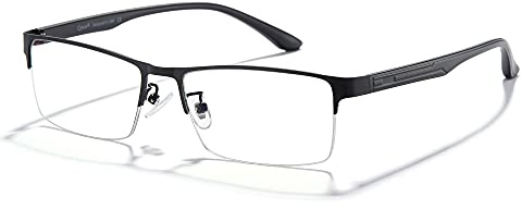 Cyxus Blue Light Blocking Glasses for Men Woman Semi Rim Computer Gaming Office Study Eyeglasses with UV Protection 8001