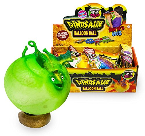 Jelly Balloon Dinosaurier Stift einführen, aufblasen (bis zu 25 cm), Spaß haben! Neuer Ballon-Spaß, schließt von alleine (ohne Knoten)