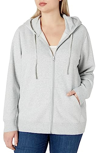 Amazon Essentials Donna Felpa con Cappuccio e Cerniera in Pile