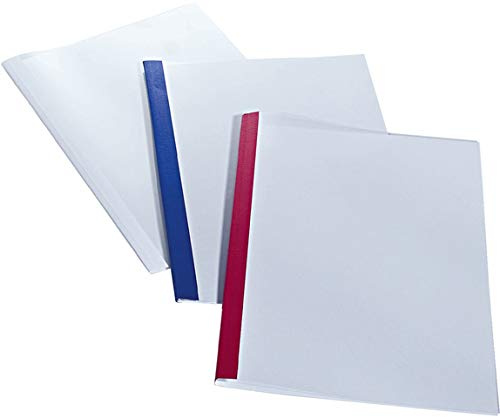 LEITZ® Termobindemapp, kartong, 240 g/m², transparent framlock, A4, 4 mm, för: 40 ark, vit (100 stycken), du får 1 förpackning à 100 stycken