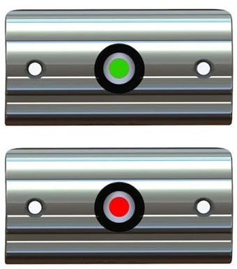 TACO Rub Rail Mounted Navigation Lights for Boats Up To 30' - Port & Starboard Included