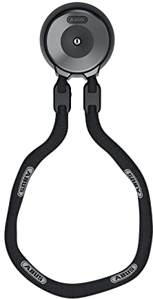 ABUS Ancoraggio a muro WCH + catena ACH 9KS - per la protezione contro i furti di biciclette e moto in garage, cantine o davanti a casa - catena di livello di sicurezza 13-110 cm di lunghezza